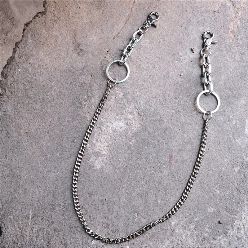Fashion Men Jewelry Jean Wallet Chain 3 Layer Waist Punk Hook Silver Trousers Pant Belt Chain Jewelry Keychain Pant Chain KL19
Fashion Men Jewelry Jean Wallet Chain 3 Layer Waist Punk Hook Silver Trousers Pant Belt Chain Jewelry Keychain Pant Chain KL19