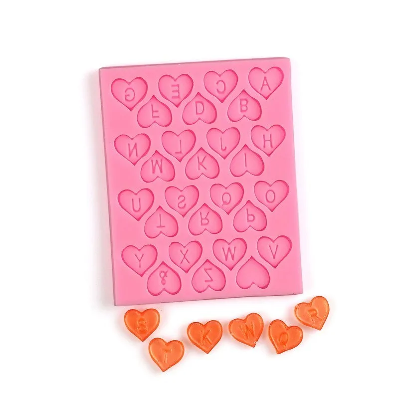Silicone Molds Cake Decorating Heart Shape Letters Fondant Molds For Baking DIY Confectionery Pastry Chocolate Mold Cake Tools
Silicone Molds Cake Decorating Heart Shape Letters Fondant Molds For Baking DIY Confectionery Pastry Chocolate Mold Cake Tools