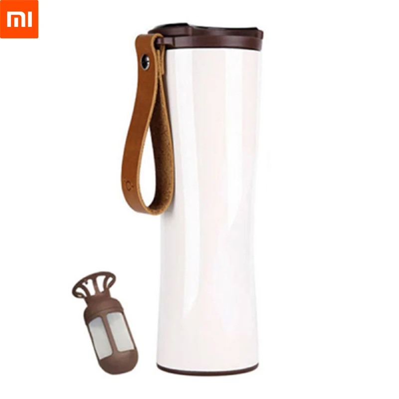 

Xiaomi 430ml KissKissFish MOKA Stainless Steel Portable Smart Coffee Cup Travel Mug with OLED Touch Screen Temperature Display