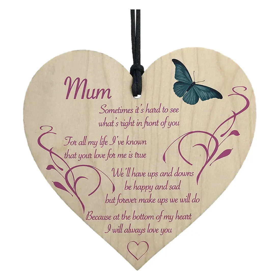 Fashion Mum I Will Always Love You Wooden Hanging Heart Mothers Day Present Plaque Gift
Fashion Mum I Will Always Love You Wooden Hanging Heart Mothers Day Present Plaque Gift