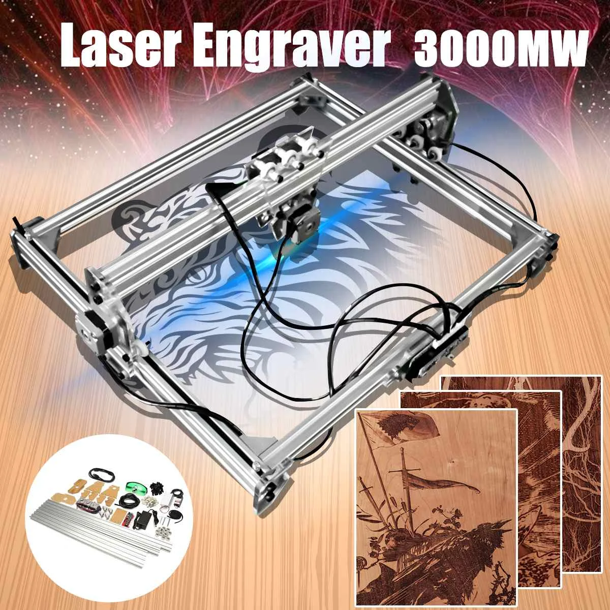 15W Laser Engraver 50*65cm CNC Engraving Machine for Metal/Wood Router/DIY Cutter 2Axis Engraver Desktop Cutter+ Laser
15W Laser Engraver 50*65cm CNC Engraving Machine for Metal/Wood Router/DIY Cutter 2Axis Engraver Desktop Cutter+ Laser