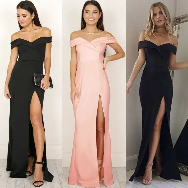 Hot Sale Women Ladies Fashion Formal Elegant Summer Solid Evening V Neck Off Shoulder Dress Party Dresses
Hot Sale Women Ladies Fashion Formal Elegant Summer Solid Evening V Neck Off Shoulder Dress Party Dresses