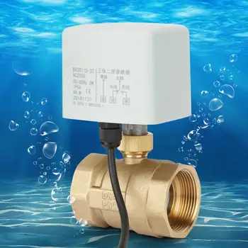 6W 50/60Hz AC220V DN40 1-1/2 inch 2-Way 3-Wire Brass Electric Motorized Ball Valve sealing performance 
6W 50/60Hz AC220V DN40 1-1/2 inch 2-Way 3-Wire Brass Electric Motorized Ball Valve sealing performance