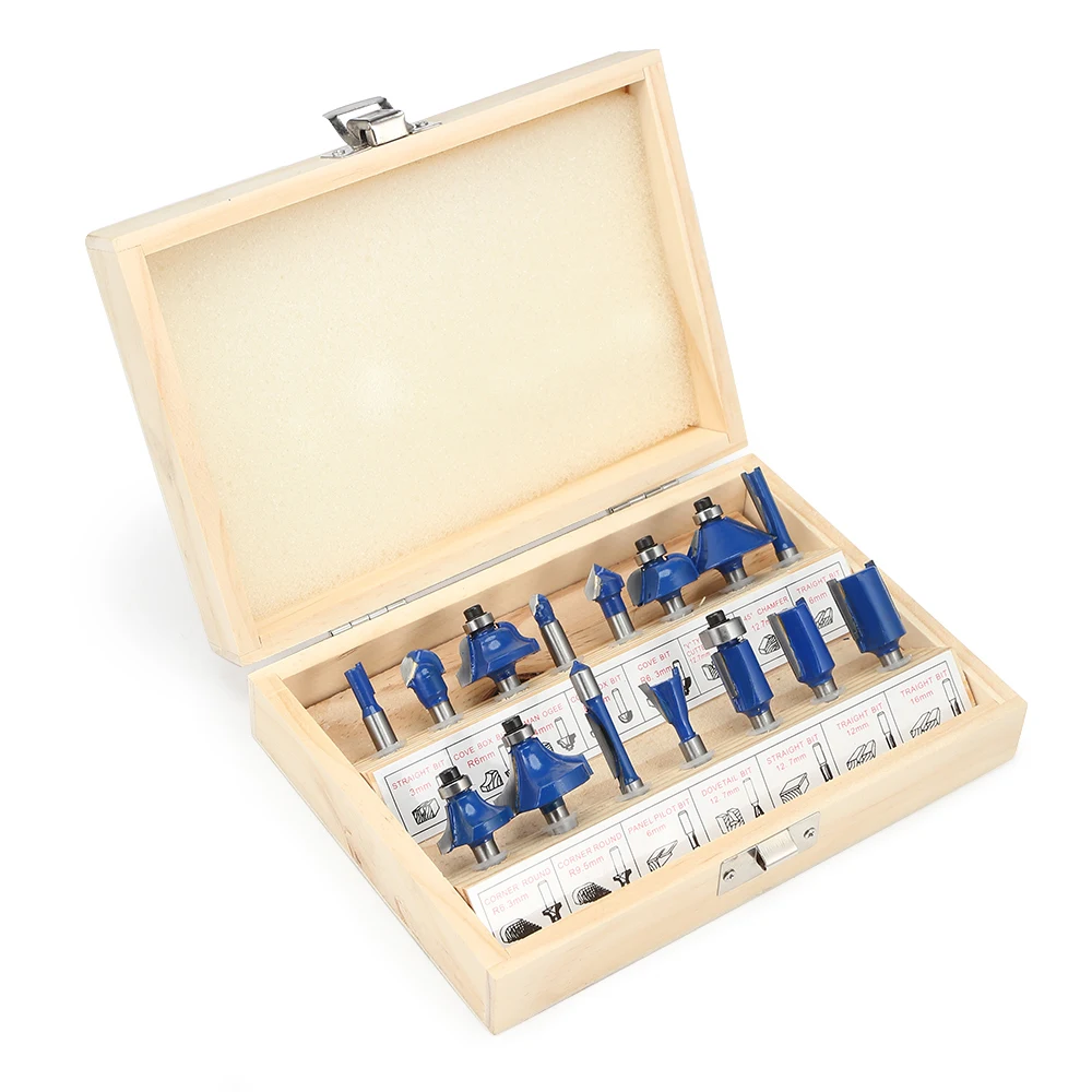 15Pcs/Set Milling Cutter Machine Tools Set Router Bit for Wood Cutters Carbide Shank Mill Milling Wood Cutter Woodworking Tool
15Pcs/Set Milling Cutter Machine Tools Set Router Bit for Wood Cutters Carbide Shank Mill Milling Wood Cutter Woodworking Tool