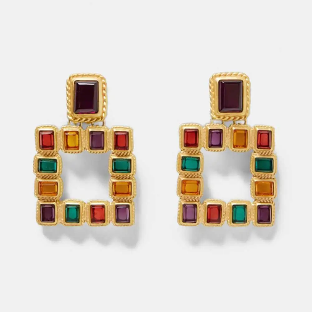 Flatfoosie Crystal Square Big Dangle Earrings For Women ZA Trendy New Gold Color Bohemian Vintage Statement Drop Earring Jewelry
Flatfoosie Crystal Square Big Dangle Earrings For Women ZA Trendy New Gold Color Bohemian Vintage Statement Drop Earring Jewelry
