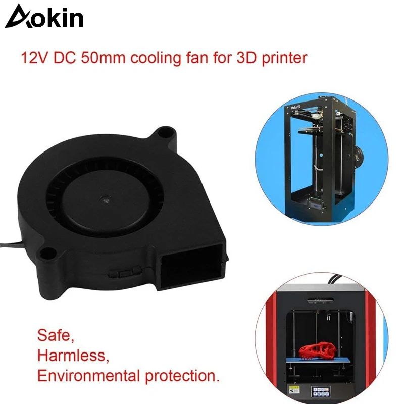 Aokin For Anet A6 A8 DC Cooling Fan 5015 Turbo Fan 12V 24V Ultra-quiet Oil Bearing Turbo Small Fan For 3D Printer
Aokin For Anet A6 A8 DC Cooling Fan 5015 Turbo Fan 12V 24V Ultra-quiet Oil Bearing Turbo Small Fan For 3D Printer