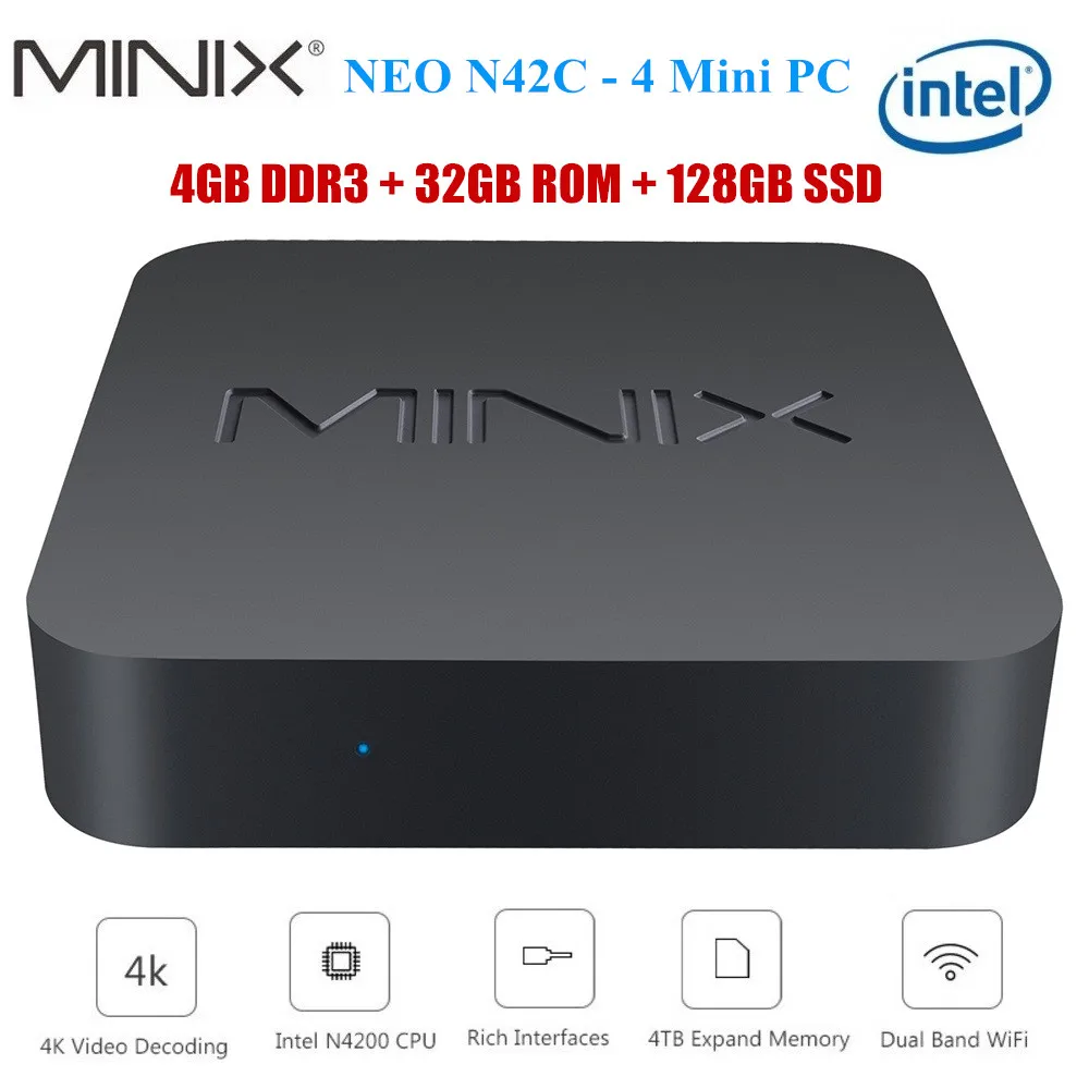 MINIX NEO N42C-4 Mini PC Windows 10 Pro Intel Apollo Lake J4205 4GB DDR3 32GB eMMC 128GB SSD 2.4GHz+5GHz WiFi 1000Mbps USB3.0 BT
MINIX NEO N42C-4 Mini PC Windows 10 Pro Intel Apollo Lake J4205 4GB DDR3 32GB eMMC 128GB SSD 2.4GHz+5GHz WiFi 1000Mbps USB3.0 BT