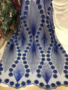 Royal blue African sequins 3d lace fabric pearls embroidery beaded guipure net tulle french lace fabric Nigerian 3d flowers lace
Royal blue African sequins 3d lace fabric pearls embroidery beaded guipure net tulle french lace fabric Nigerian 3d flowers lace