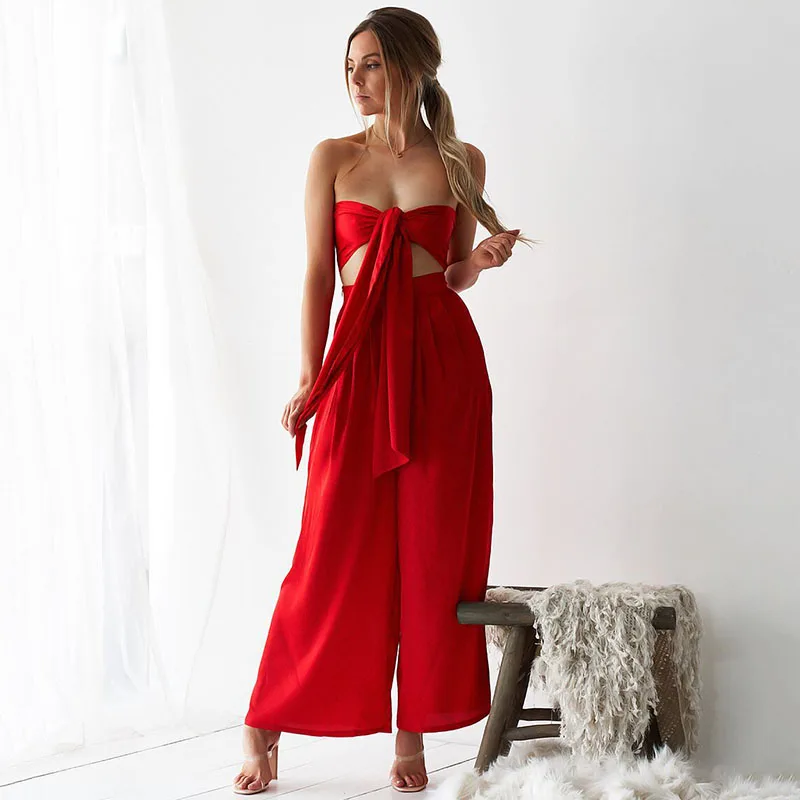 Women Fashion Two Piece Sets Wide Legs Pants Multi Way Wrap Cropped Top Set Solid Bandage Off the Shoulder High Waist Sexy Set
Women Fashion Two Piece Sets Wide Legs Pants Multi Way Wrap Cropped Top Set Solid Bandage Off the Shoulder High Waist Sexy Set