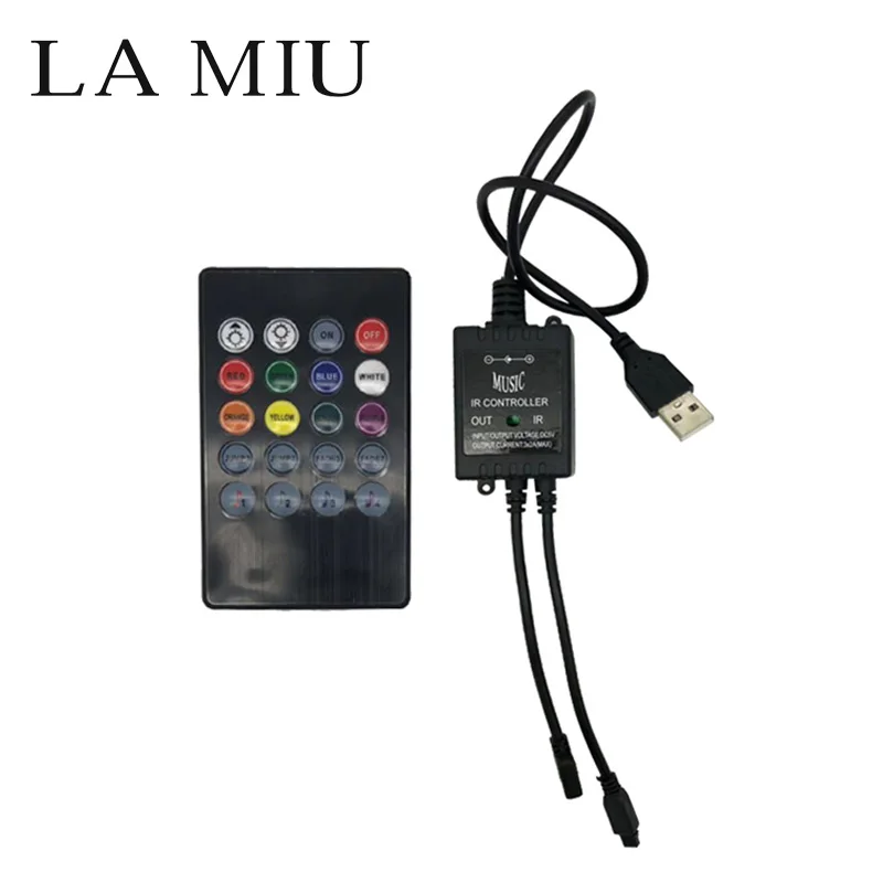 20 key LED RGB Music controller IR/RF/USB RGB Controller 5V USB Sound Sensor Remote For 5050 3528 RGB 5V LED Strip
20 key LED RGB Music controller IR/RF/USB RGB Controller 5V USB Sound Sensor Remote For 5050 3528 RGB 5V LED Strip