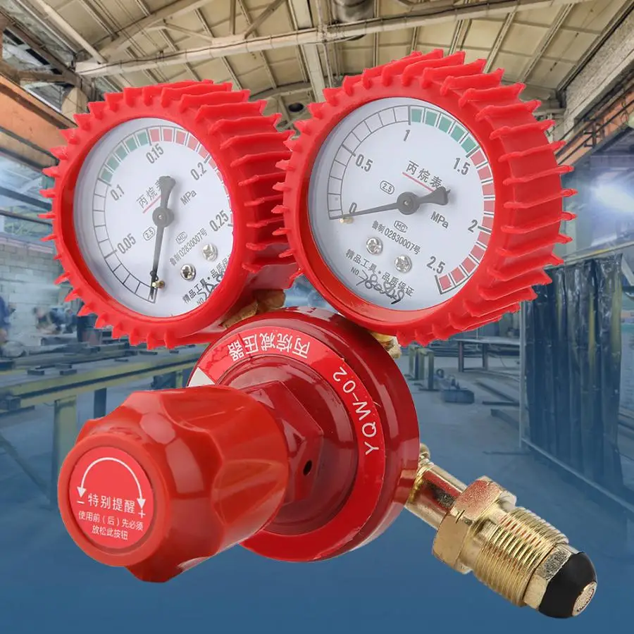 Propane Reducer Meter Zinc Alloy Propane Pressure Gauge Welding Cutting Parts Propane Pressure Reducer YQW-02
Propane Reducer Meter Zinc Alloy Propane Pressure Gauge Welding Cutting Parts Propane Pressure Reducer YQW-02