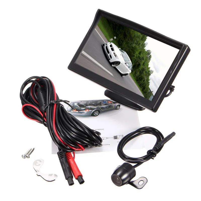 5 Inch TFT LCD Display Monitor Car Rear View Backup Reverse Monitor Screen + HD Parking Camera Night Vision
5 Inch TFT LCD Display Monitor Car Rear View Backup Reverse Monitor Screen + HD Parking Camera Night Vision