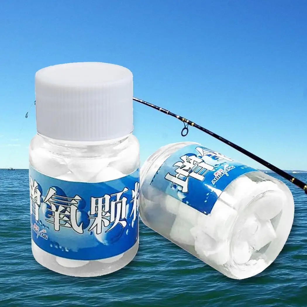 new Fishing aerobic particles Oxygen Fishing Bait Releasing Additive Bottle Content 1 Oxygen Plastic Tablets White 40g Increase
new Fishing aerobic particles Oxygen Fishing Bait Releasing Additive Bottle Content 1 Oxygen Plastic Tablets White 40g Increase