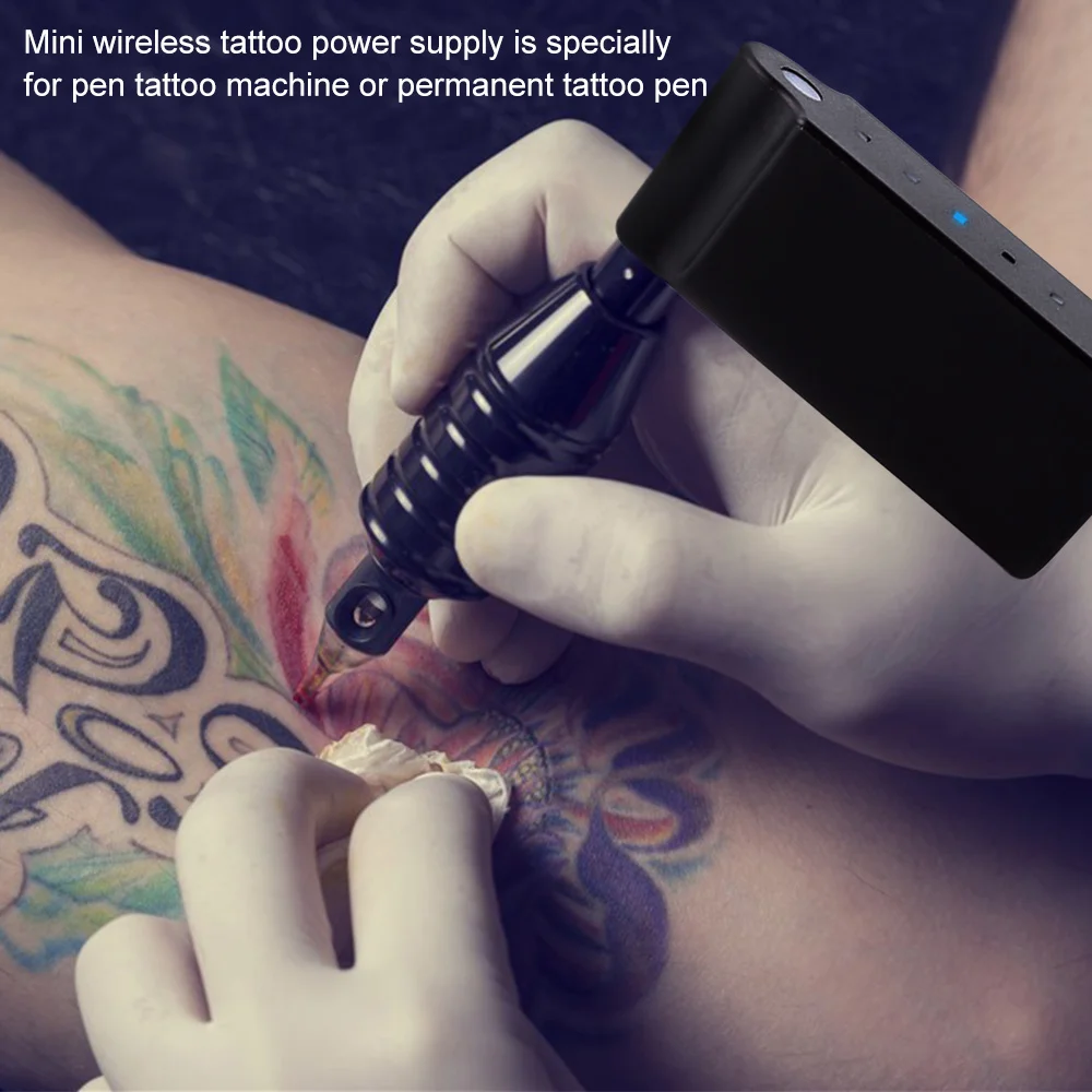 Mini Wireless Tattoo Power Supply Power Bank Tattoo Pen Machine 2000mAh RCA/DC Connection Tattooing Permanent Equipment
Mini Wireless Tattoo Power Supply Power Bank Tattoo Pen Machine 2000mAh RCA/DC Connection Tattooing Permanent Equipment