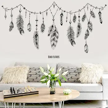 2019 Lucky Dream Catcher Feathers Wall Sticker Living Room Mural Art Vinyl Decals Home Decor Feather Dreamlike Wall Stickers
2019 Lucky Dream Catcher Feathers Wall Sticker Living Room Mural Art Vinyl Decals Home Decor Feather Dreamlike Wall Stickers