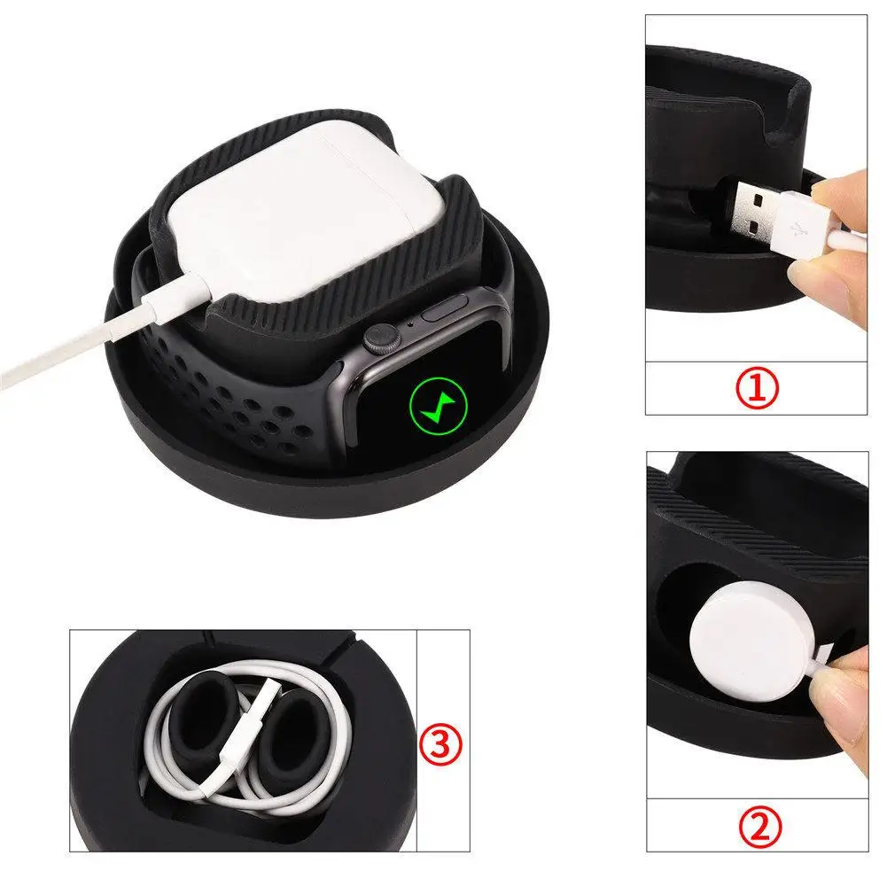 Protable 2 In 1 Charging Dock For Apple Watch And Apple Airpods Storage Box Watch Charging Stand Storage Case For Iwatch Airpod
Protable 2 In 1 Charging Dock For Apple Watch And Apple Airpods Storage Box Watch Charging Stand Storage Case For Iwatch Airpod