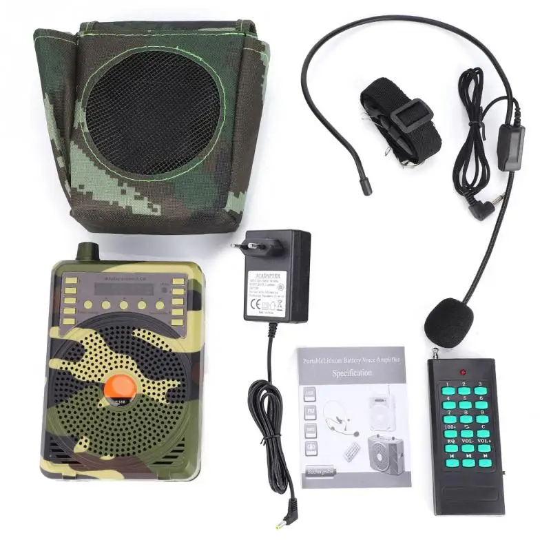 Hunting Decoy Calls Electronic Bird Caller Camouflage 48W Electric Hunting Decoy Speaker MP3 Speaker Remote Controller Kit
Hunting Decoy Calls Electronic Bird Caller Camouflage 48W Electric Hunting Decoy Speaker MP3 Speaker Remote Controller Kit