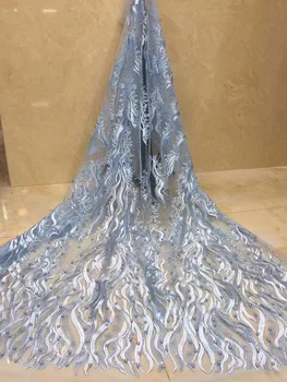 Sky blue African lace fabric 2018 high quality swiss voile beaded Nigerian tulle french net lace fabrics for Christmas dress
Sky blue African lace fabric 2018 high quality swiss voile beaded Nigerian tulle french net lace fabrics for Christmas dress
