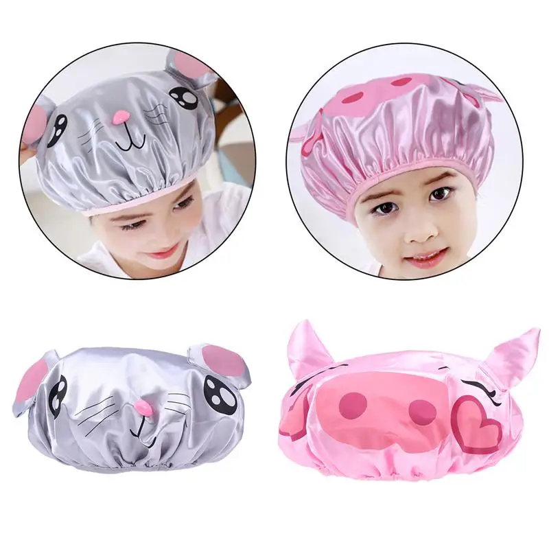 2Pc Shower Cap Satin Waterproof Cartoon PVC Bathing Hat Lovely Practical Shower Hat for Children Kids Baby (Random Style)
2Pc Shower Cap Satin Waterproof Cartoon PVC Bathing Hat Lovely Practical Shower Hat for Children Kids Baby (Random Style)