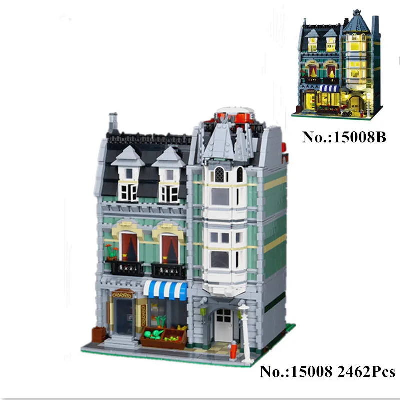 Stock 15008b 15008 2462 Parts Of The Street Of The City Green Grocer Model Construction Kits Brick Blocks Educational Toy Gift
Stock 15008b 15008 2462 Parts Of The Street Of The City Green Grocer Model Construction Kits Brick Blocks Educational Toy Gift