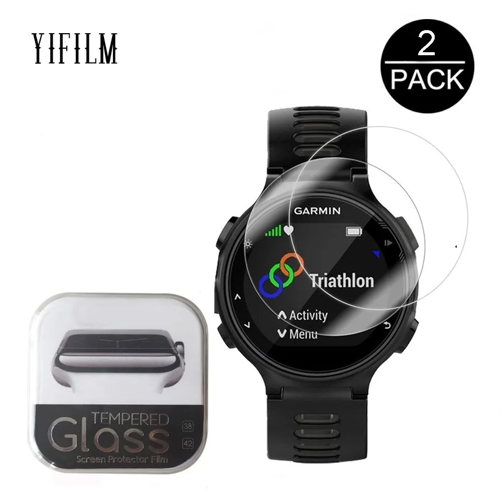 Для Garmin Forerunner 735XT 0 3 мм 2.5D Закаленное стекло Защита для экрана GPS часы бега от