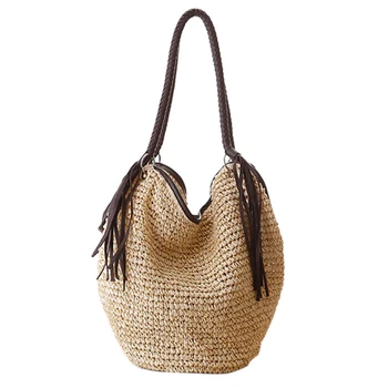 Big Straw Beach Bags Women Handbags Summer Fashion Female Casual Women'S Bags Shoulder Bag Tassel
Big Straw Beach Bags Women Handbags Summer Fashion Female Casual Women'S Bags Shoulder Bag Tassel