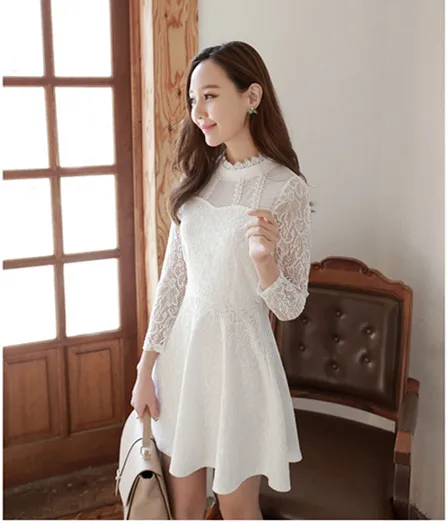 Long Dress Time-limited Full A-line Ankle-length Polyester Cotton Fast Shippingreal 2019 Autumn New Korean Women's Lace Dress
Long Dress Time-limited Full A-line Ankle-length Polyester Cotton Fast Shippingreal 2019 Autumn New Korean Women's Lace Dress