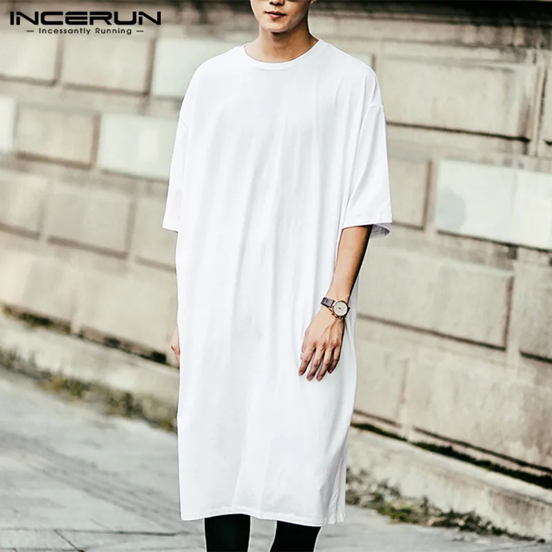 INCERUN Casual Men's T Shirt Short Sleeve Solid Streetwear Tee Shirt Tops Fashion Hip-hop Korean Male Long T-shirt Plus Size 5XL
INCERUN Casual Men's T Shirt Short Sleeve Solid Streetwear Tee Shirt Tops Fashion Hip-hop Korean Male Long T-shirt Plus Size 5XL