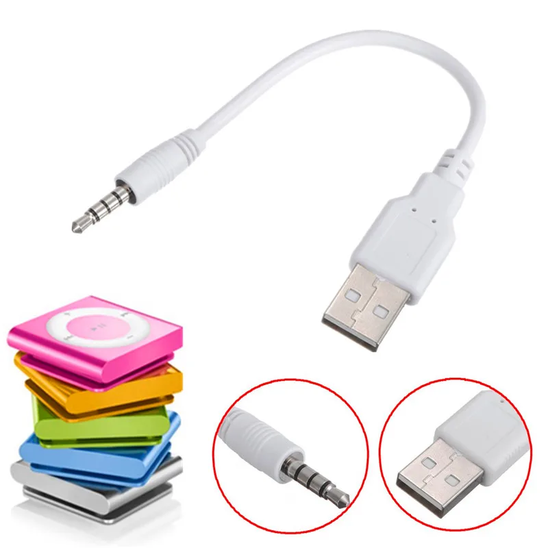 White 3.5mm USB Data Sync Cable Charger Audio Jack for iPod for Shuffle 3rd 4th 2nd Gen
White 3.5mm USB Data Sync Cable Charger Audio Jack for iPod for Shuffle 3rd 4th 2nd Gen