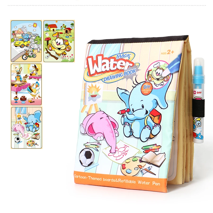 Magic Water Drawing Book Animal Theme Coloring Book Doodle Magic Pen Drawing Board For Kids Educational Toys
Magic Water Drawing Book Animal Theme Coloring Book Doodle Magic Pen Drawing Board For Kids Educational Toys