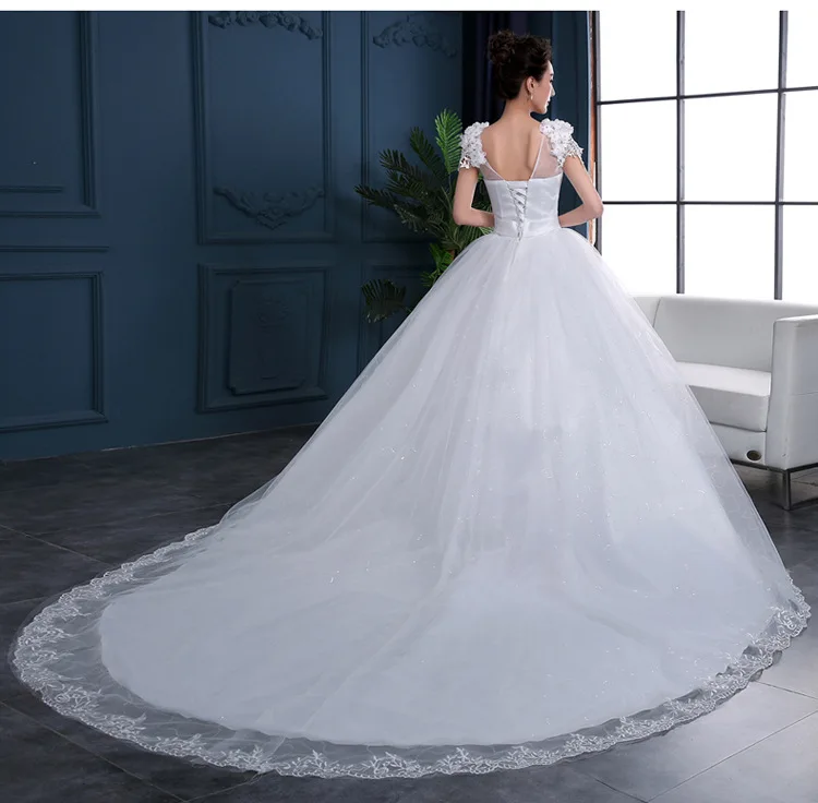 Cheap 2019 New Fashion Luxury High-end sleeved Wedding Dresses 2019 With lace Beads Fashion Bridal Gown Vestidos De Noiva
Cheap 2019 New Fashion Luxury High-end sleeved Wedding Dresses 2019 With lace Beads Fashion Bridal Gown Vestidos De Noiva