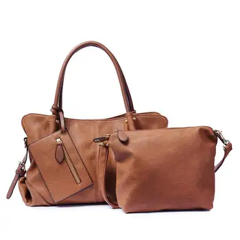 Three Pieces Women Leather Handbag Large Hobos Single Shoulder Bag Luxury Female Fashion Bag Set Black Green Color Wholesale
Three Pieces Women Leather Handbag Large Hobos Single Shoulder Bag Luxury Female Fashion Bag Set Black Green Color Wholesale