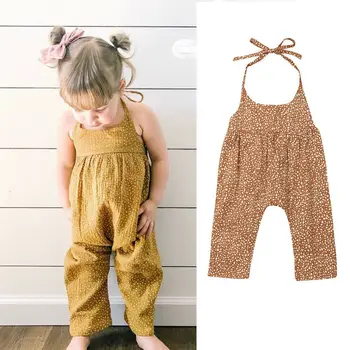 Newborn Infant Baby Girls Halter Romper Floral Jumpsuit Toddler Sleeveless Strap Cotton Romper Playsuit Tie Bib Overalls Outfit
Newborn Infant Baby Girls Halter Romper Floral Jumpsuit Toddler Sleeveless Strap Cotton Romper Playsuit Tie Bib Overalls Outfit