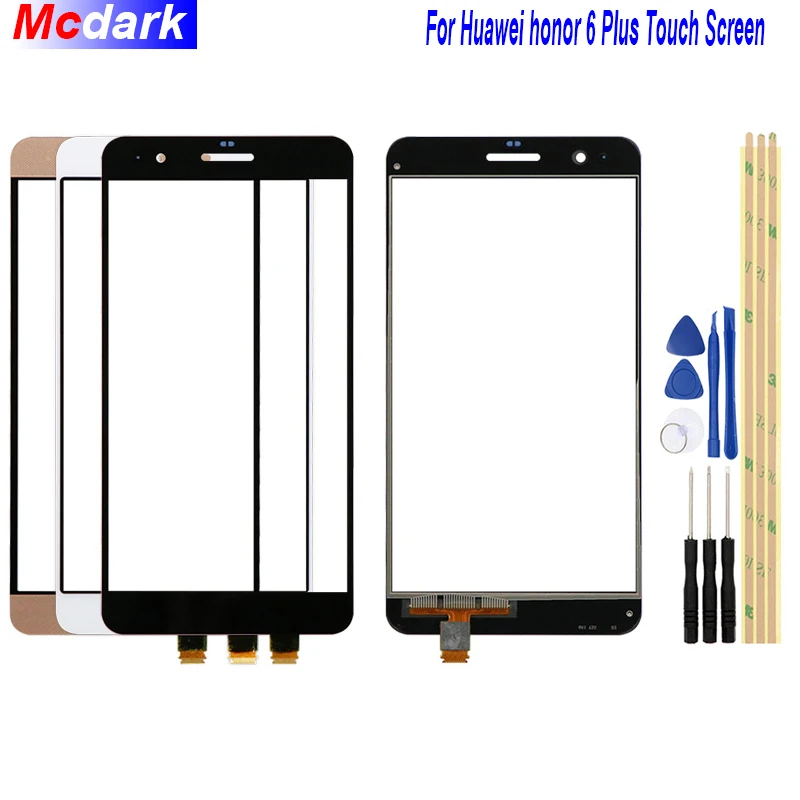 Mcdark Touch screen For Huawei honor 6 Plus Sensor Front Outer Glass Panel Digitizer TP Touch Panel Digitizer Replacement+Tools
Mcdark Touch screen For Huawei honor 6 Plus Sensor Front Outer Glass Panel Digitizer TP Touch Panel Digitizer Replacement+Tools