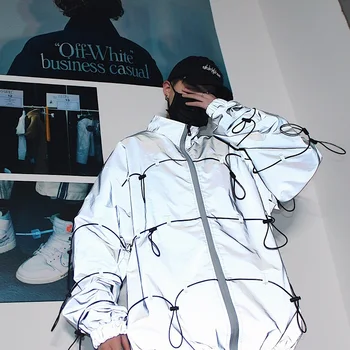 Spring New Jacket Men Fashion Solid Color Casual Reflective Jacket Man Streetwear Wild Hip Hop Loose Bomber Jacket Male Clothes
Spring New Jacket Men Fashion Solid Color Casual Reflective Jacket Man Streetwear Wild Hip Hop Loose Bomber Jacket Male Clothes