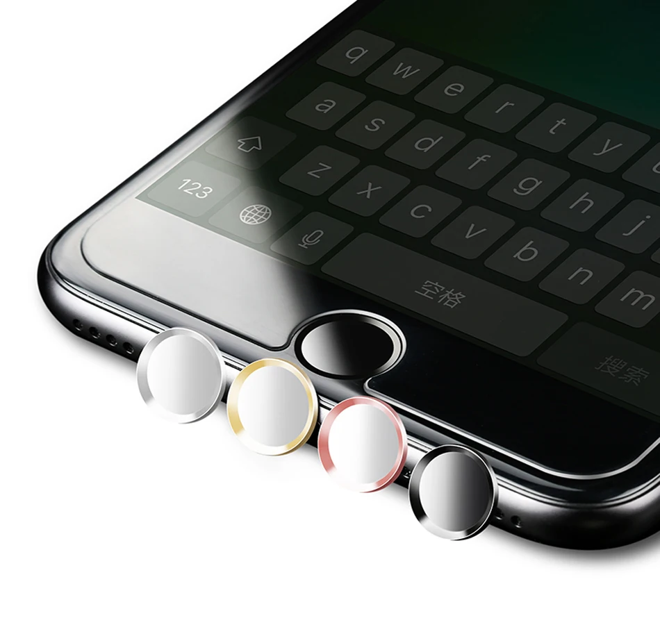 100PCS/Lot Aluminium Metal Home Button Protector Key Ring Stickers Fingerprint Support Touch ID For iphone 7 6 6s plus Ipad
100PCS/Lot Aluminium Metal Home Button Protector Key Ring Stickers Fingerprint Support Touch ID For iphone 7 6 6s plus Ipad