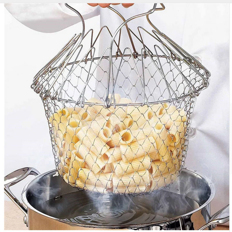 1pcs Foldable Steam Rinse Strain Fry French Chef Basket Magic Basket Mesh Basket Strainer Net Kitchen Cooking Tool Drop Shipping
1pcs Foldable Steam Rinse Strain Fry French Chef Basket Magic Basket Mesh Basket Strainer Net Kitchen Cooking Tool Drop Shipping