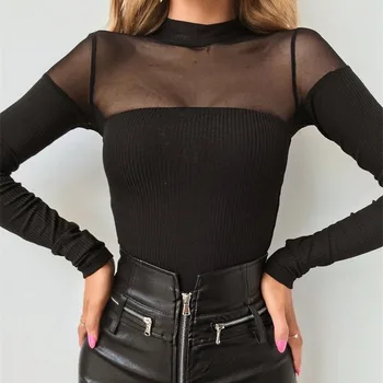 Women Sexy Part Club Bodysuit Elegant Ladies Perspective Bandage fashion dames streetwear long sleeve top romper
Women Sexy Part Club Bodysuit Elegant Ladies Perspective Bandage fashion dames streetwear long sleeve top romper