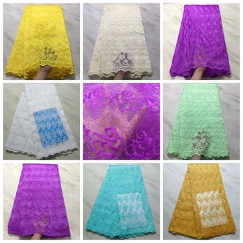 High Quality 2019 African French Net Lace Fabric Embroidered Nigerian Mesh Tulle Lace Fabric 5Yards Guipure Cord Lace For Sewing 
High Quality 2019 African French Net Lace Fabric Embroidered Nigerian Mesh Tulle Lace Fabric 5Yards Guipure Cord Lace For Sewing