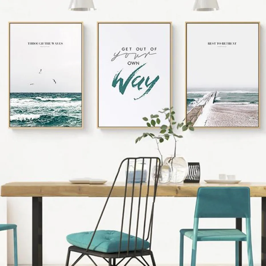 SURE LIFE Blue Landscape Ocean Waves Poster Nordic Canvas Paintings Print Pop Wall Art Pictures Living Room Office Home Decor
SURE LIFE Blue Landscape Ocean Waves Poster Nordic Canvas Paintings Print Pop Wall Art Pictures Living Room Office Home Decor