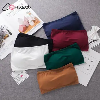 Conmoto Fashion Sexy Solid Color Backless Women Tube Tops 2019 Summer Female White Lace up Crop Tops Bra Girl Tanks and Camis
Conmoto Fashion Sexy Solid Color Backless Women Tube Tops 2019 Summer Female White Lace up Crop Tops Bra Girl Tanks and Camis
