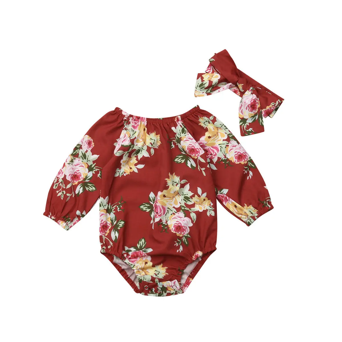 Fashion Floral Newborn Baby Girls Long Sleeve Romper Jumpsuit 2PCS Outfits Clothes Playsuit
Fashion Floral Newborn Baby Girls Long Sleeve Romper Jumpsuit 2PCS Outfits Clothes Playsuit