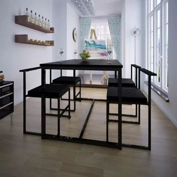 VidaXL 5Pcs Dining Room Sets Modern Home Furniture Dining Table And Chairs Black Furniture Oversea Warehouse Shipping
VidaXL 5Pcs Dining Room Sets Modern Home Furniture Dining Table And Chairs Black Furniture Oversea Warehouse Shipping
