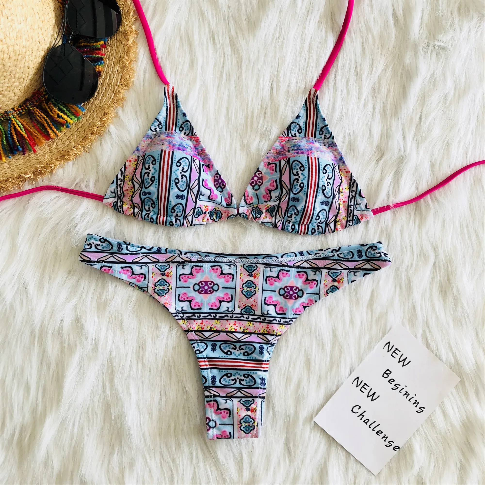 Women Bra Set Triangle Bikini Sets Padded Print Bra Summer Ladies Swimwear Sexy Bathing Bikini Femme Oversize
Women Bra Set Triangle Bikini Sets Padded Print Bra Summer Ladies Swimwear Sexy Bathing Bikini Femme Oversize