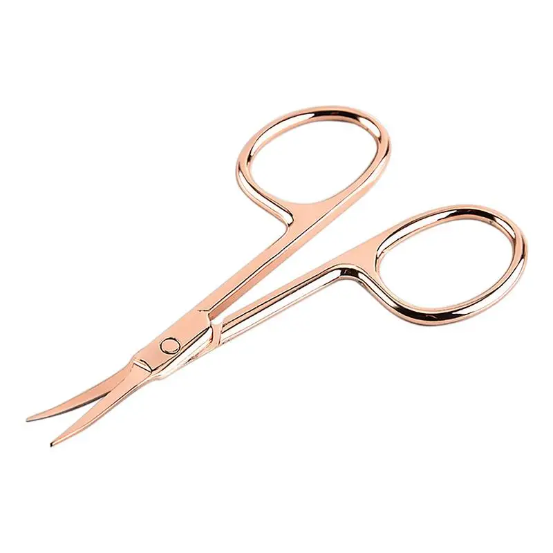 Stainless Steel Eyebrow Trimmer Pointed Safety Nose Hair Clipper Golden Mirror Eyebrow Scissors Beauty Care Tools
Stainless Steel Eyebrow Trimmer Pointed Safety Nose Hair Clipper Golden Mirror Eyebrow Scissors Beauty Care Tools