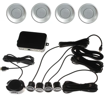 

9 colors available car styling car Parking Sensor 4 Sensors 12V Reverse Assistance Backup Radar buzzer sound alert