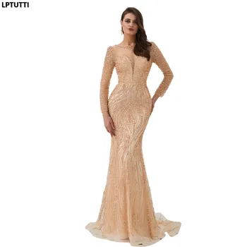 LPTUTTI Sequin Beading Crystal New For Women Elegant Date Ceremony Party Prom Gown Formal Gala Luxury Long Evening Dresses 16
LPTUTTI Sequin Beading Crystal New For Women Elegant Date Ceremony Party Prom Gown Formal Gala Luxury Long Evening Dresses 16
