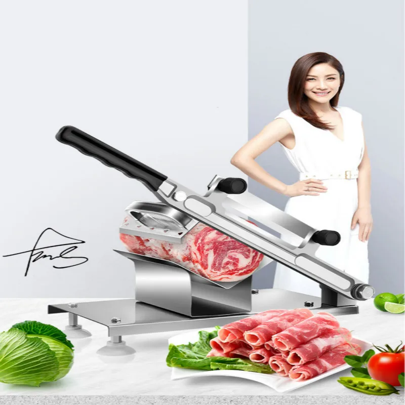 maquina cortadora de carne Manual slicer Commercial Meat slicer Sliced radish cucumber Beef mutton slices Adjustable thickness
maquina cortadora de carne Manual slicer Commercial Meat slicer Sliced radish cucumber Beef mutton slices Adjustable thickness