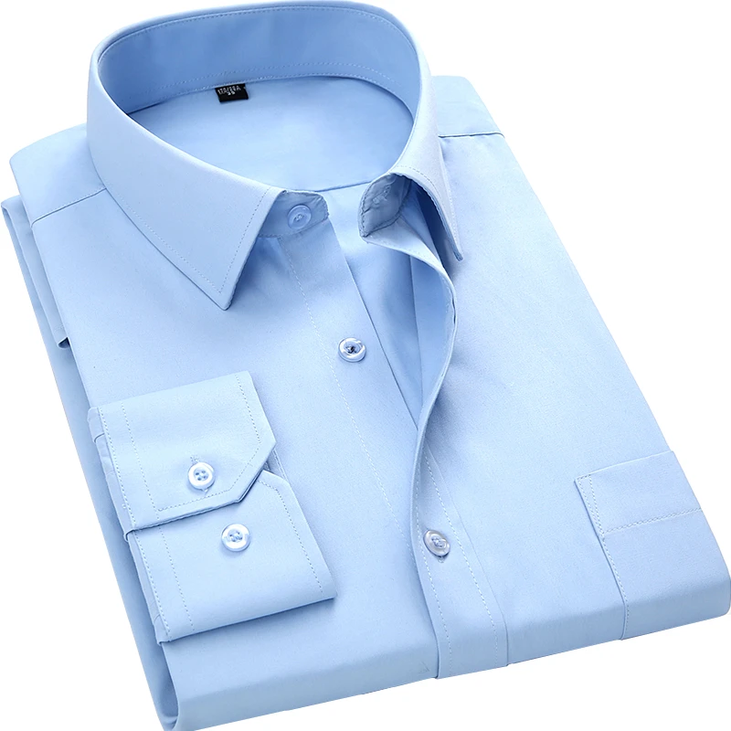 2018 New Men Business Casual Long Sleeve Shirt Male Solid Color Dress Shirt Slim Fit Chemise Homme Camisa Social Masculina
2018 New Men Business Casual Long Sleeve Shirt Male Solid Color Dress Shirt Slim Fit Chemise Homme Camisa Social Masculina