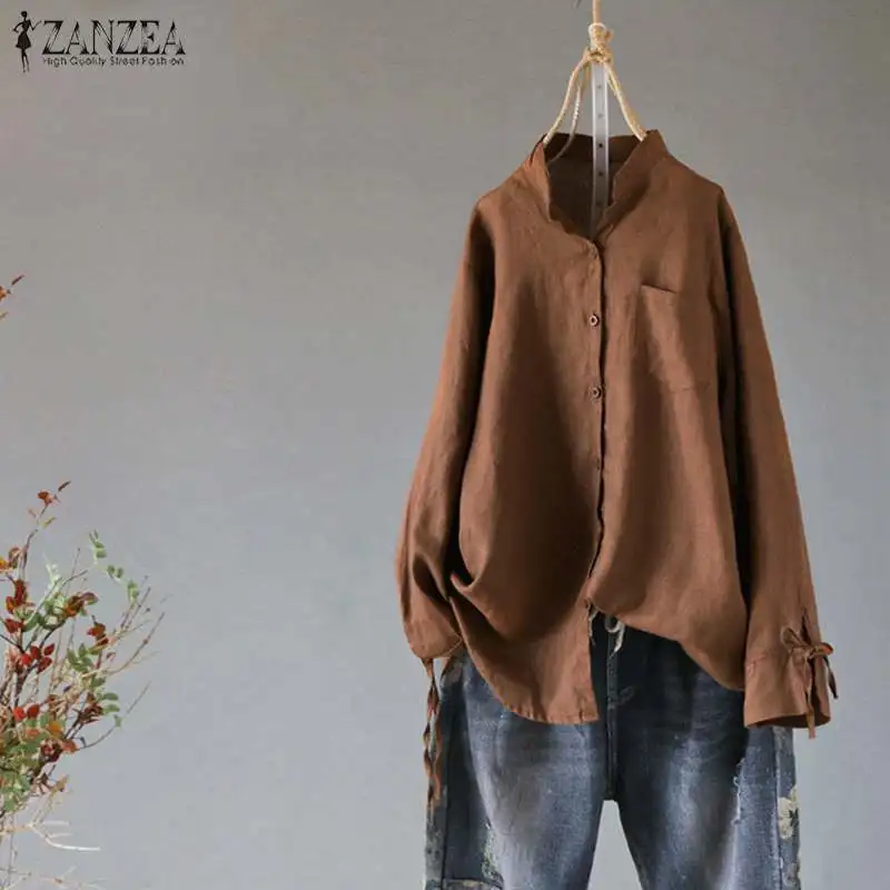 ZANZEA 2019 Plus Size Button Down Blouse Women Casual Work Blusas Female Bow Long Sleeve Shirts Chemise Femme Spring Tunic Top
ZANZEA 2019 Plus Size Button Down Blouse Women Casual Work Blusas Female Bow Long Sleeve Shirts Chemise Femme Spring Tunic Top